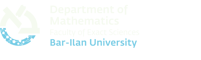 Department of Mathematics Bar-Ilan University